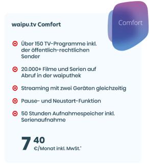 waipu.tv Comfort